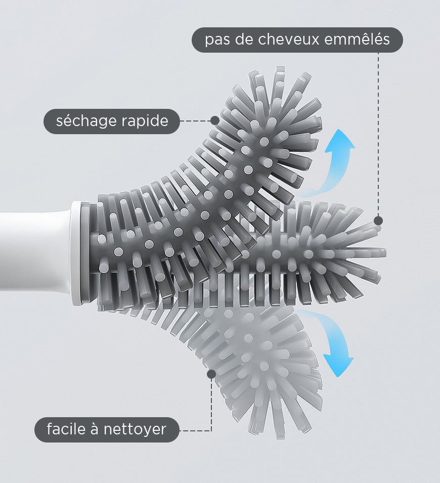 Joybos® Silicone Toilet Brush with Drain Tray Z178