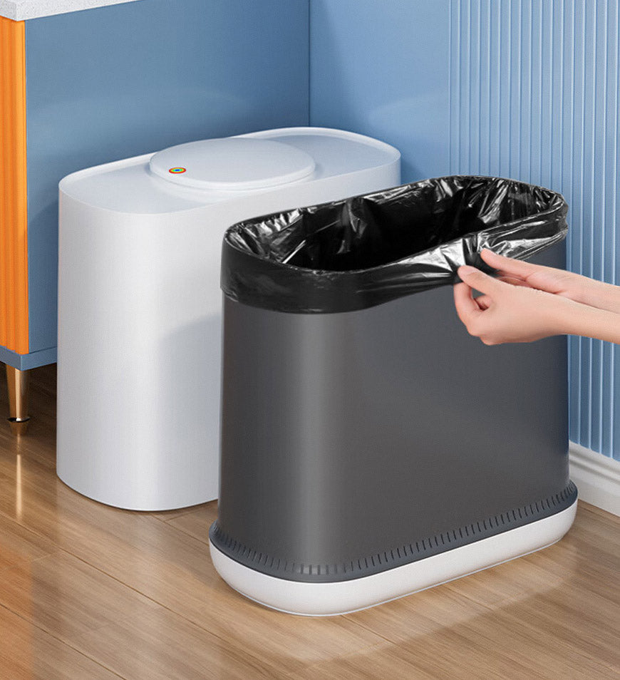Joybos® 3.3 Gallon Slim Trash Can Auto Adsorption of Garbage Bags Z104
