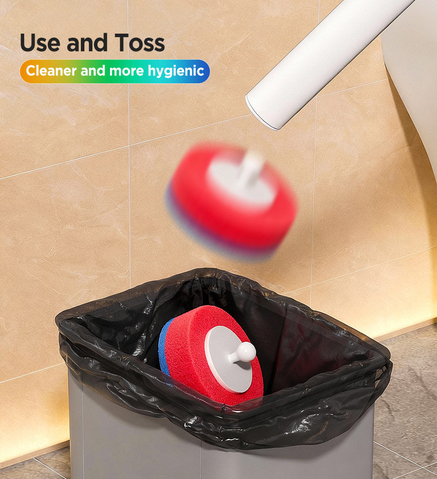 Joybos® Rainbow Toilet Brush Refills, 7 Colors Disposable Toilet Cleaning Heads Z210