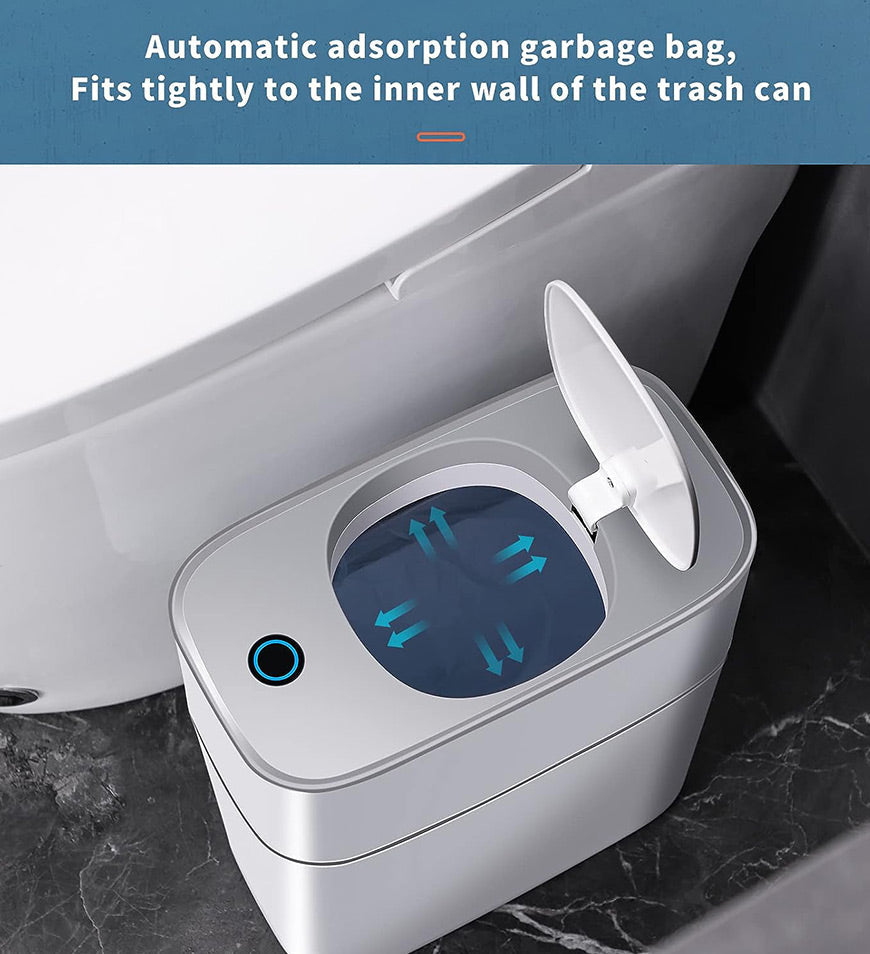 Joybos® Motion Sensor Smart Trash Can with Lid Touchless Garbage Can for Bathroom Z207