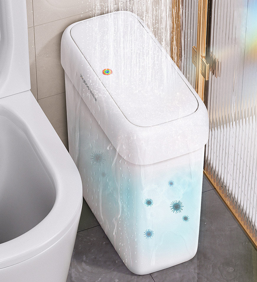 Joybos® Narrow Bathroom Trash Can with Lid Z39