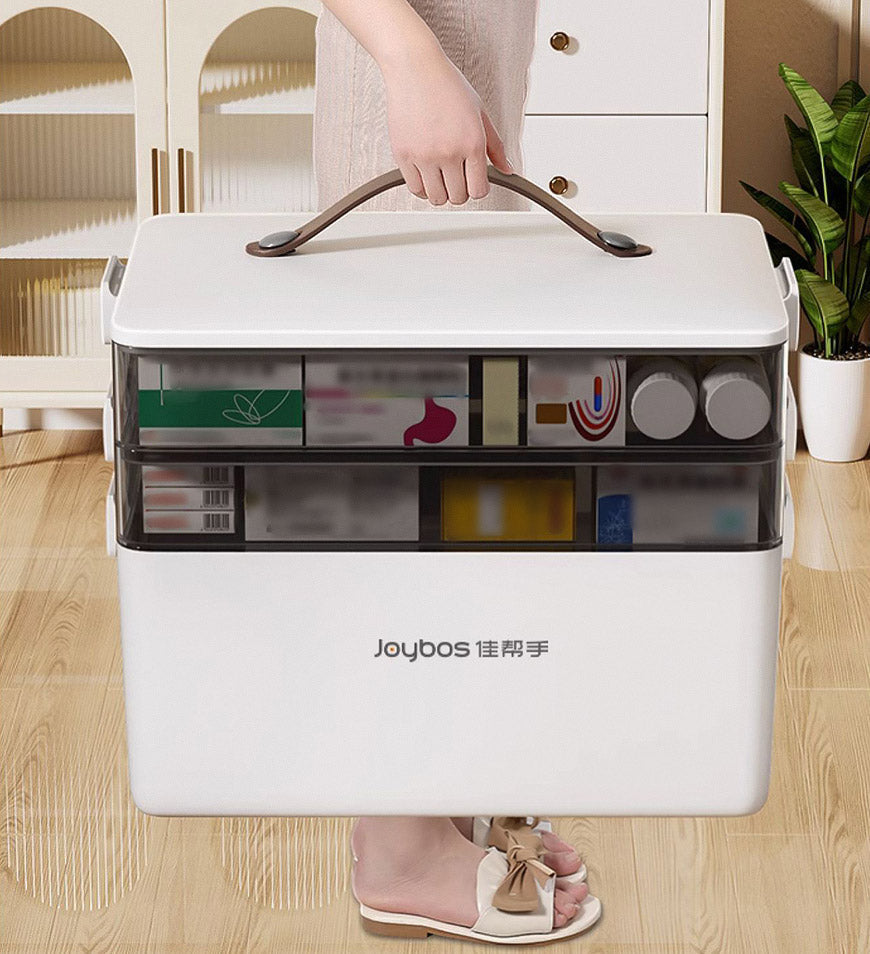 Joybos® 3 Tiers Portable and Foldable Medicine Box Z132