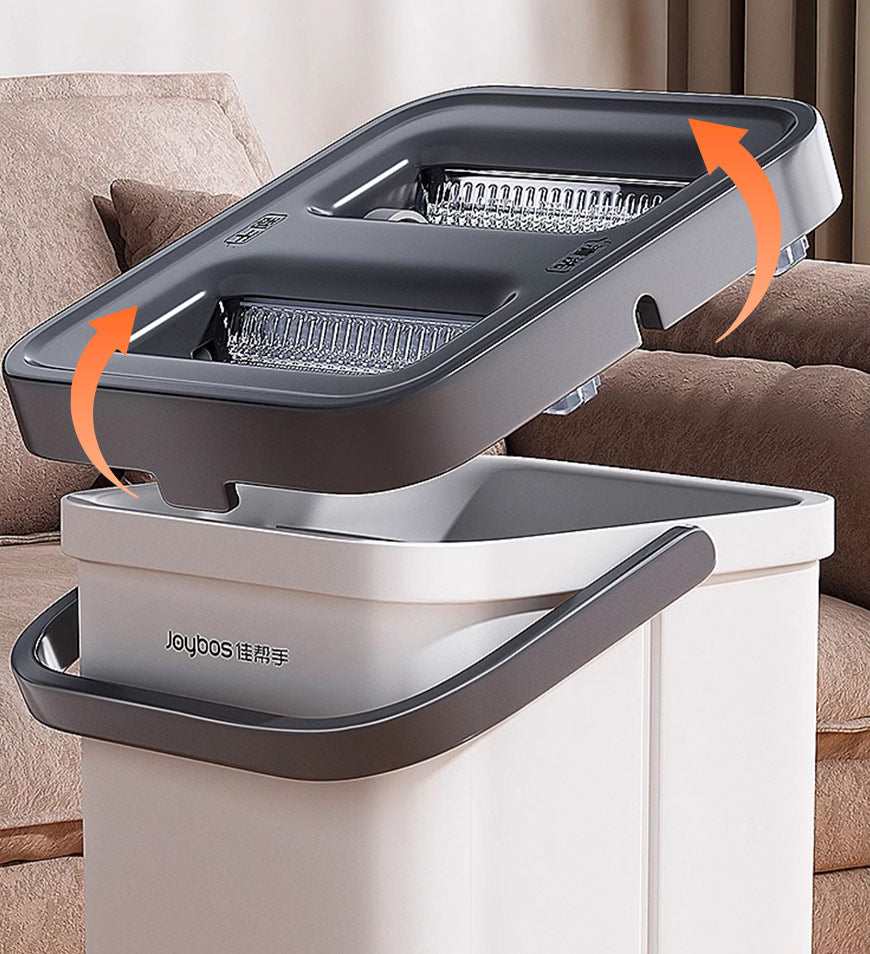 Joybos® Hands Free Flat Mop And Bucket Set With Wringer System Z87
