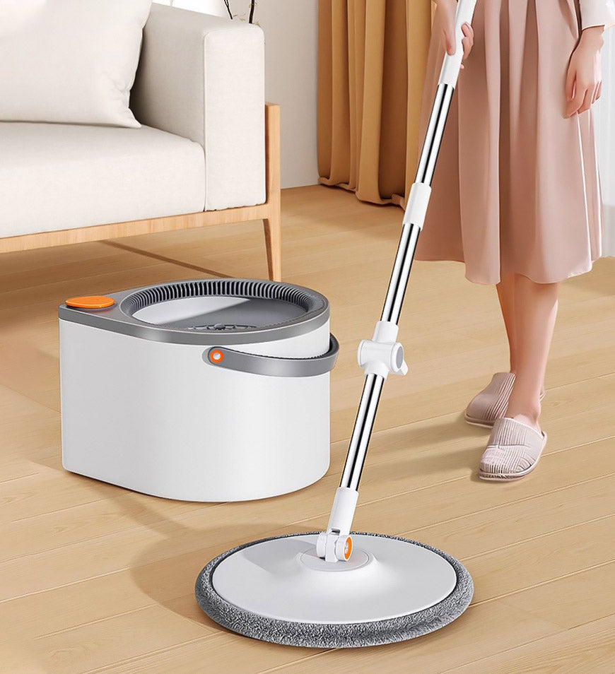 Joybos® 360 Spin Mop Bucket Set and Wringer with Three Types Mop Heads Z56
