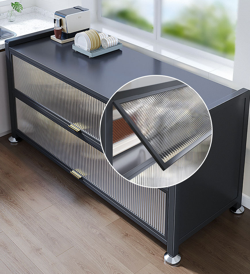 Joybos® 3Tier Metal Freestanding Sideboard Storage Cabinet With Door F97