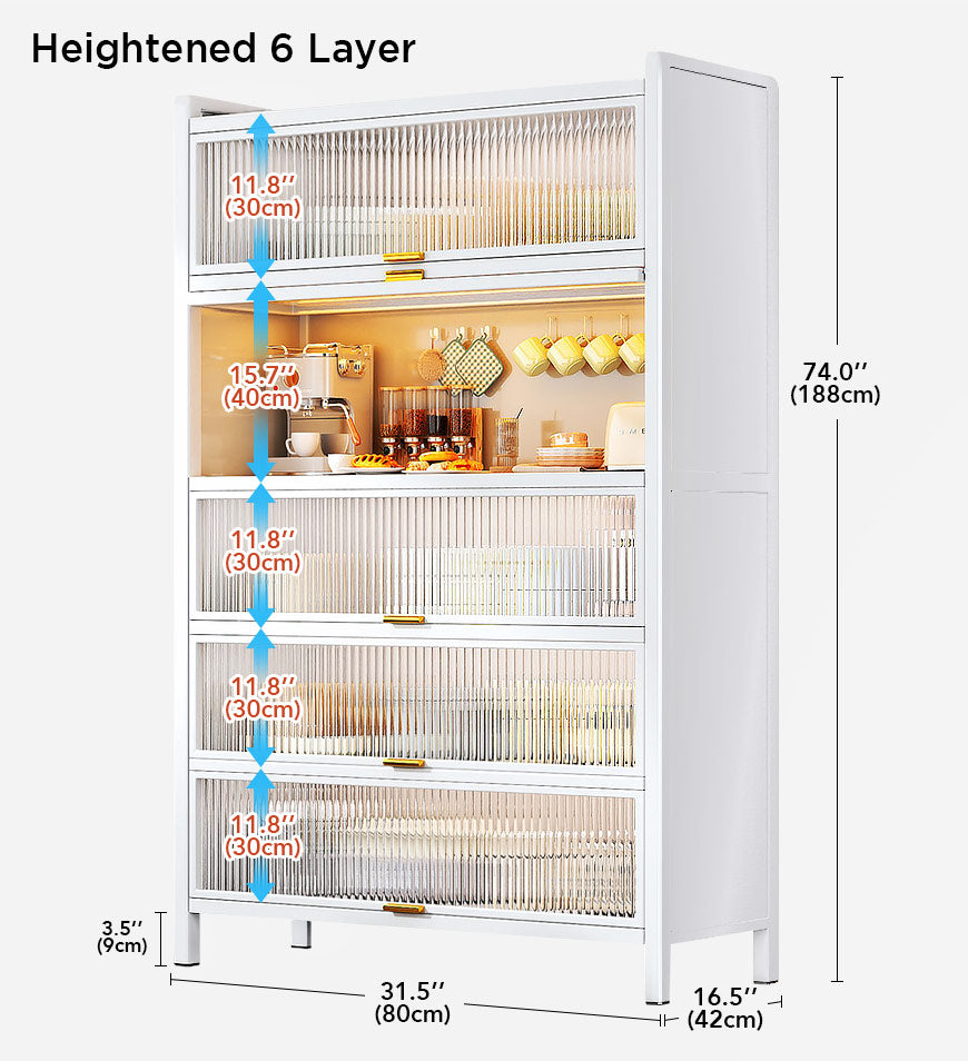 Joybos® Upgraded Larger Heavy Metal Kitchen Storage Cabinet F238