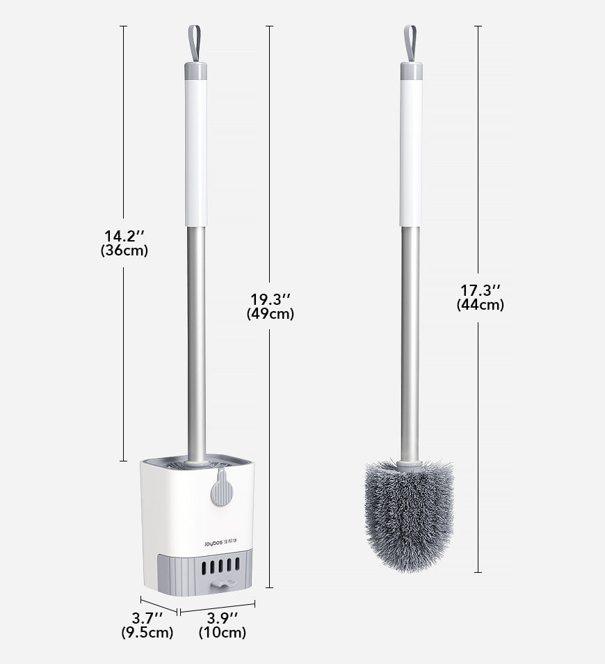 Joybos® Toilet Bowl Brush And Holder Set With Aluminum Alloy Long Handle F206