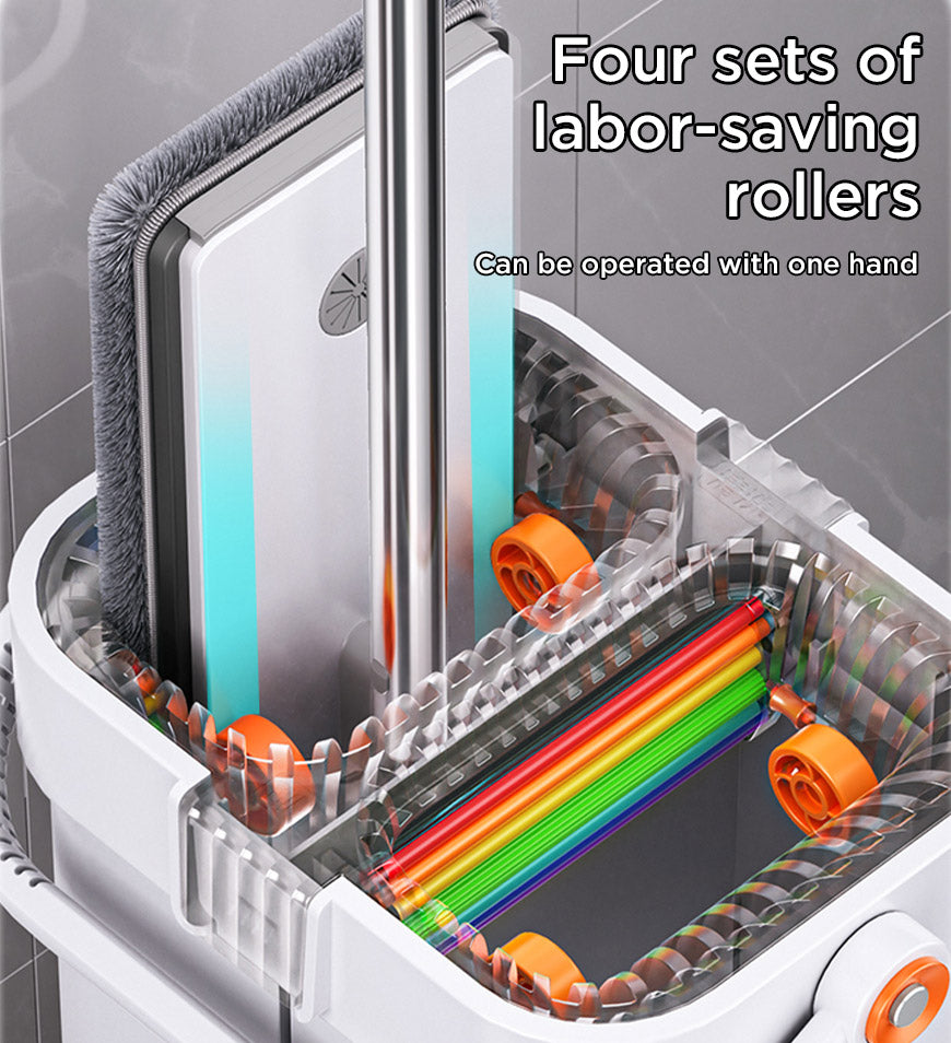 Joybos® Home Cleaning Flat Floor Mop and Bucket with Wringer Set