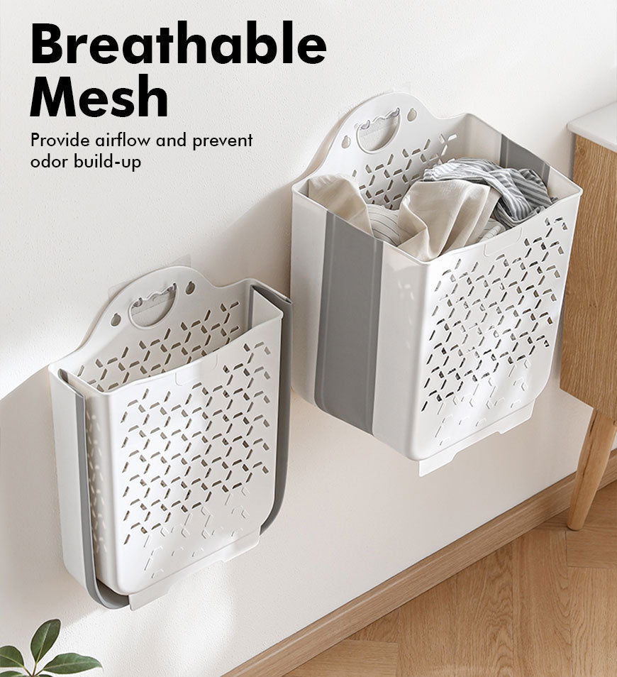 Joybos® Collapsible Hanging Laundry Basket with Carry Handle 2 Packs