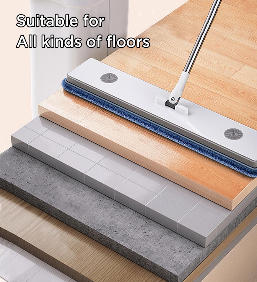 Joybos® Home Cleaning Flat Floor Mop and Bucket with Wringer Set