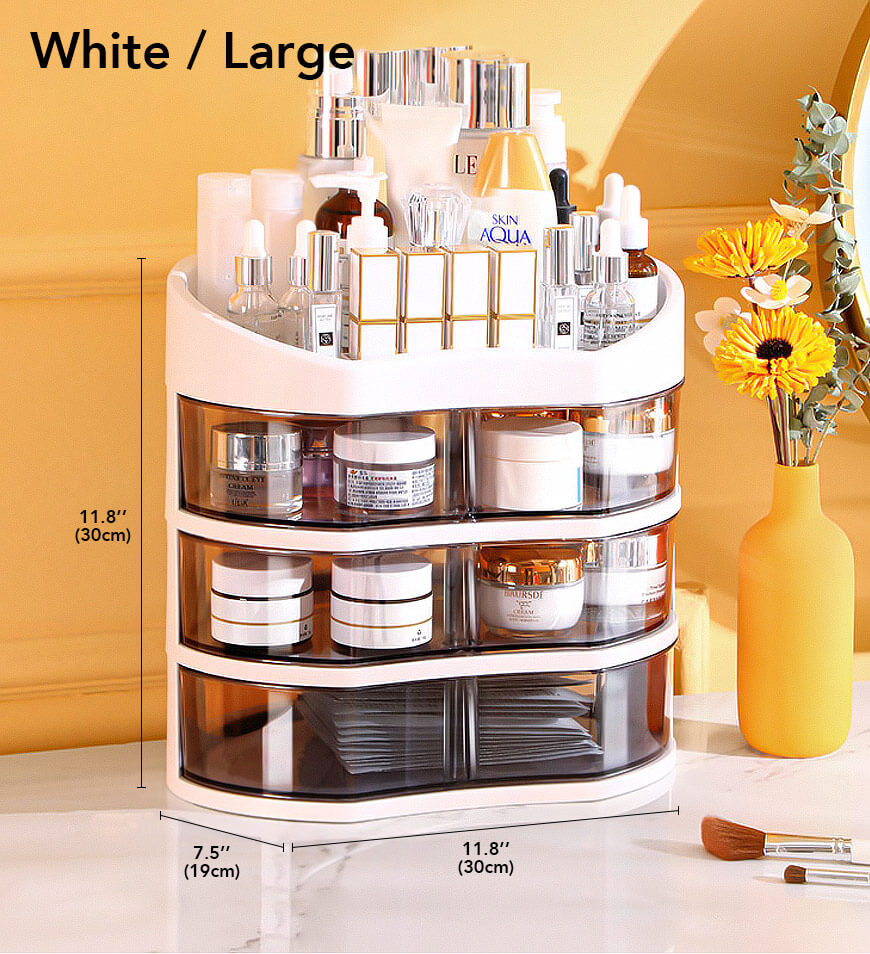 Joybos® Makeup Organizer with 360 Degree Rotating Drawers