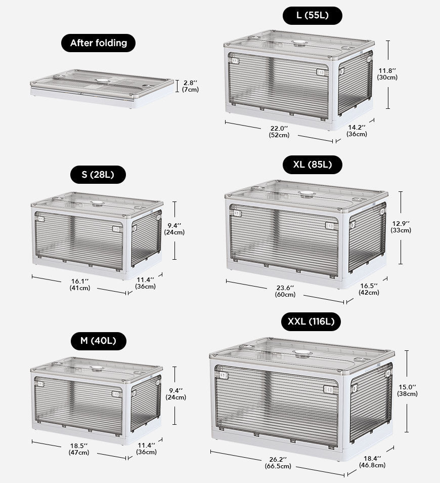 Joybos® Multifunctional Foldable Transparent Storage