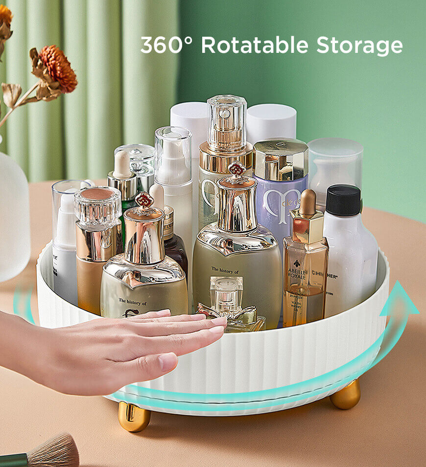 Joybos® Light Luxury Cosmetic Turnable Storage Display Rack