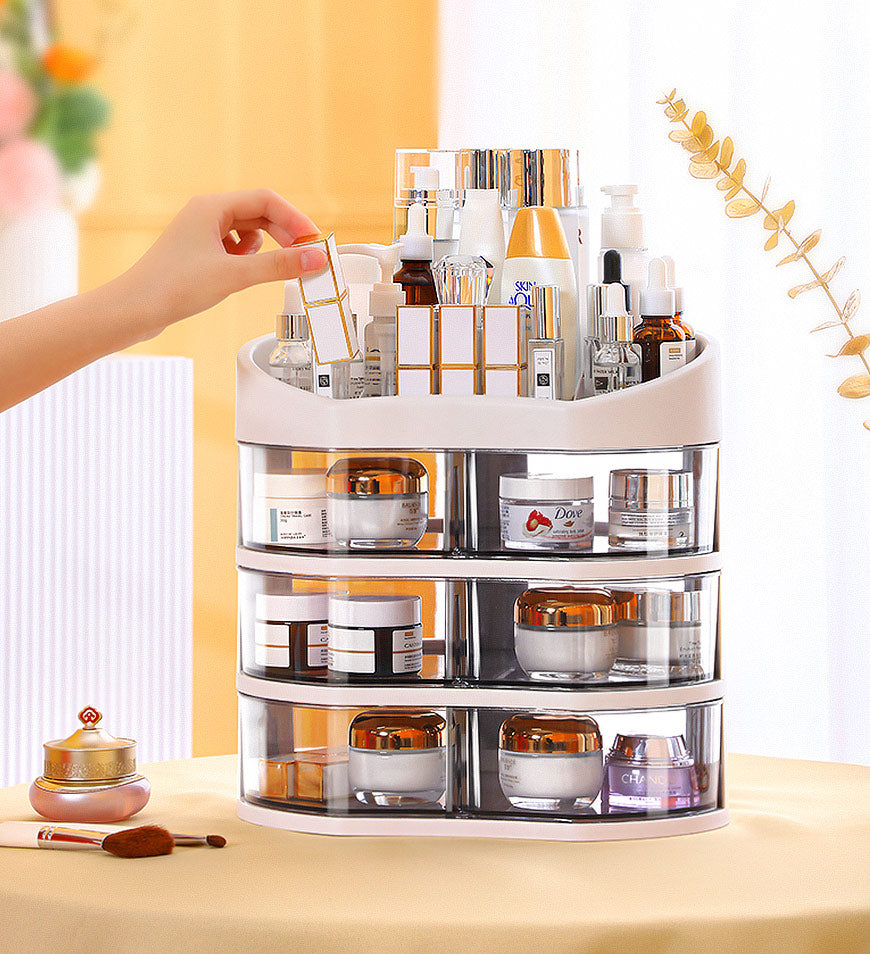 Joybos® Makeup Organizer with 360 Degree Rotating Drawers