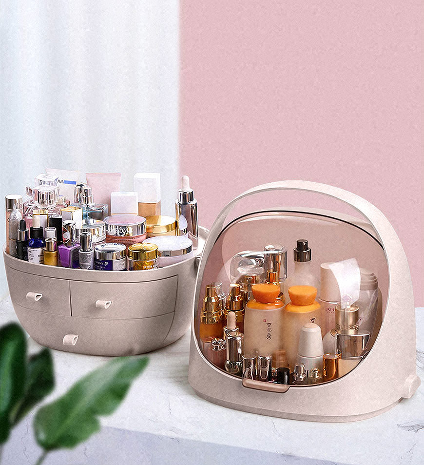 Joybos® Pink Waterproof Dust Proof Cosmetic Storage Box