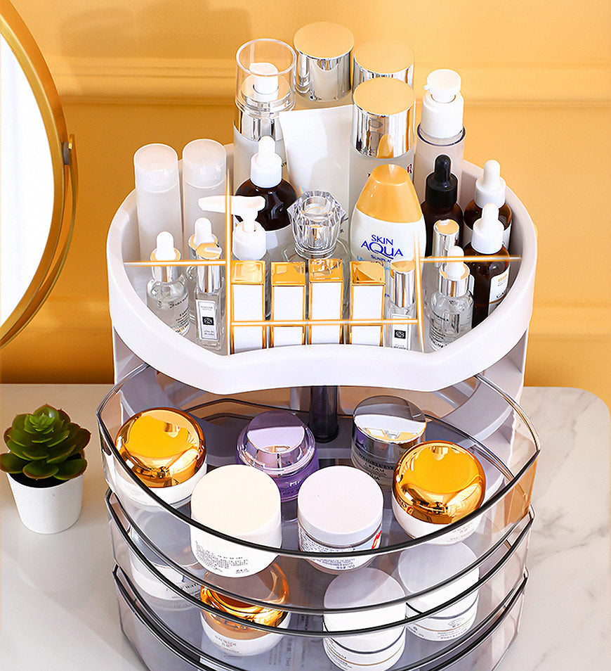 Joybos® Makeup Organizer with 360 Degree Rotating Drawers