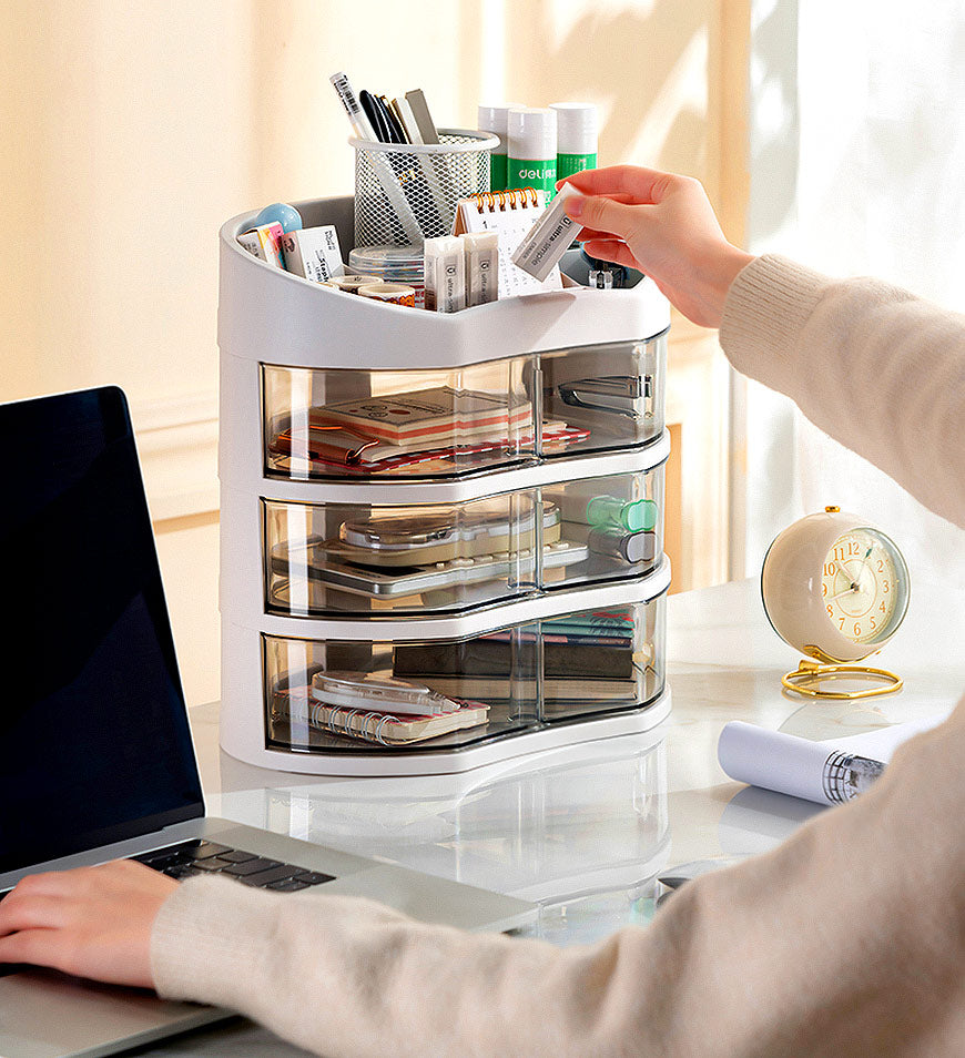 Joybos® Makeup Organizer with 360 Degree Rotating Drawers